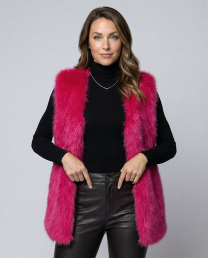 Gilet Donna in Ecopelliccia Morbido - Brentozzi
