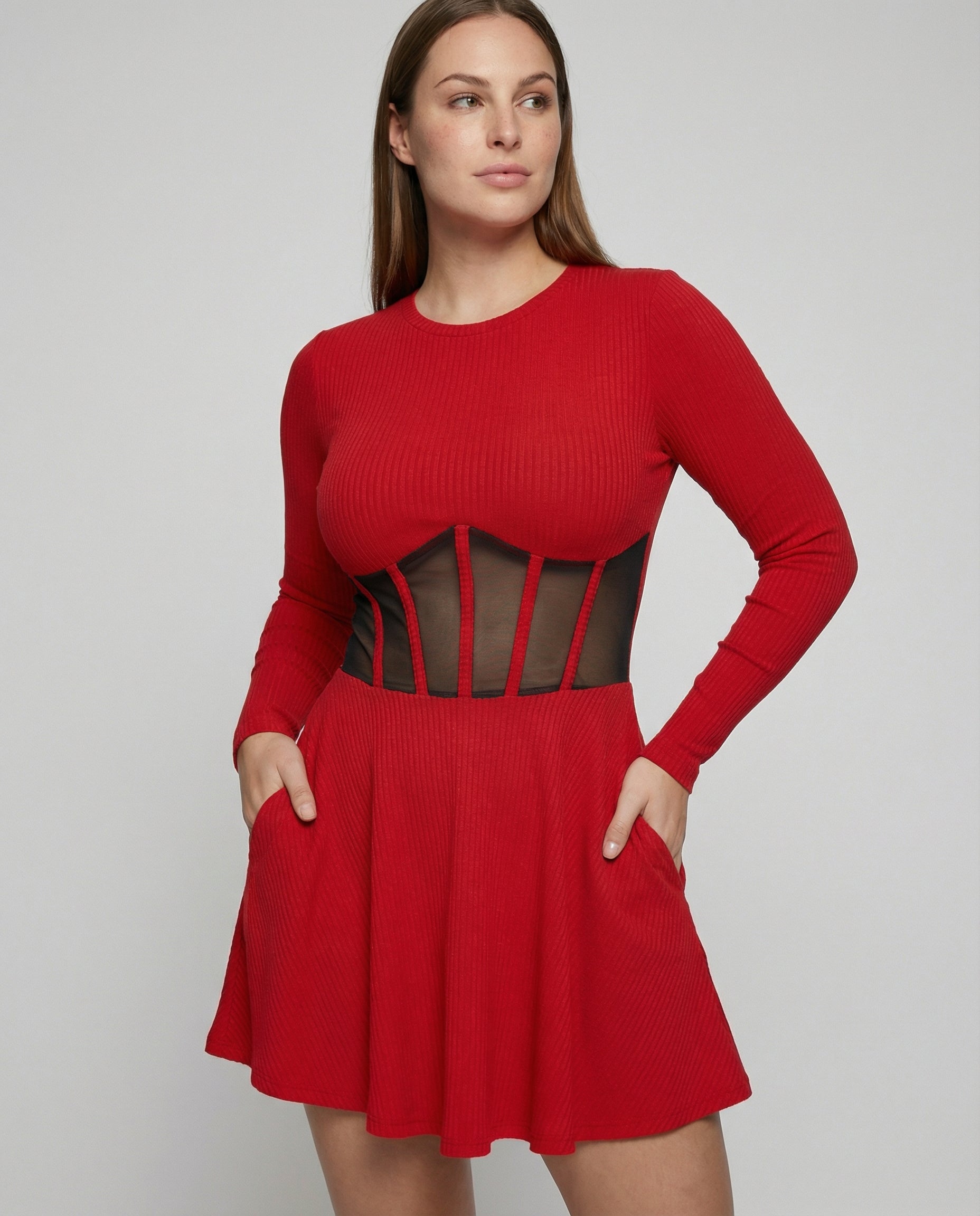 Abito Mini Donna con Inserti Elegante - Brentozzi