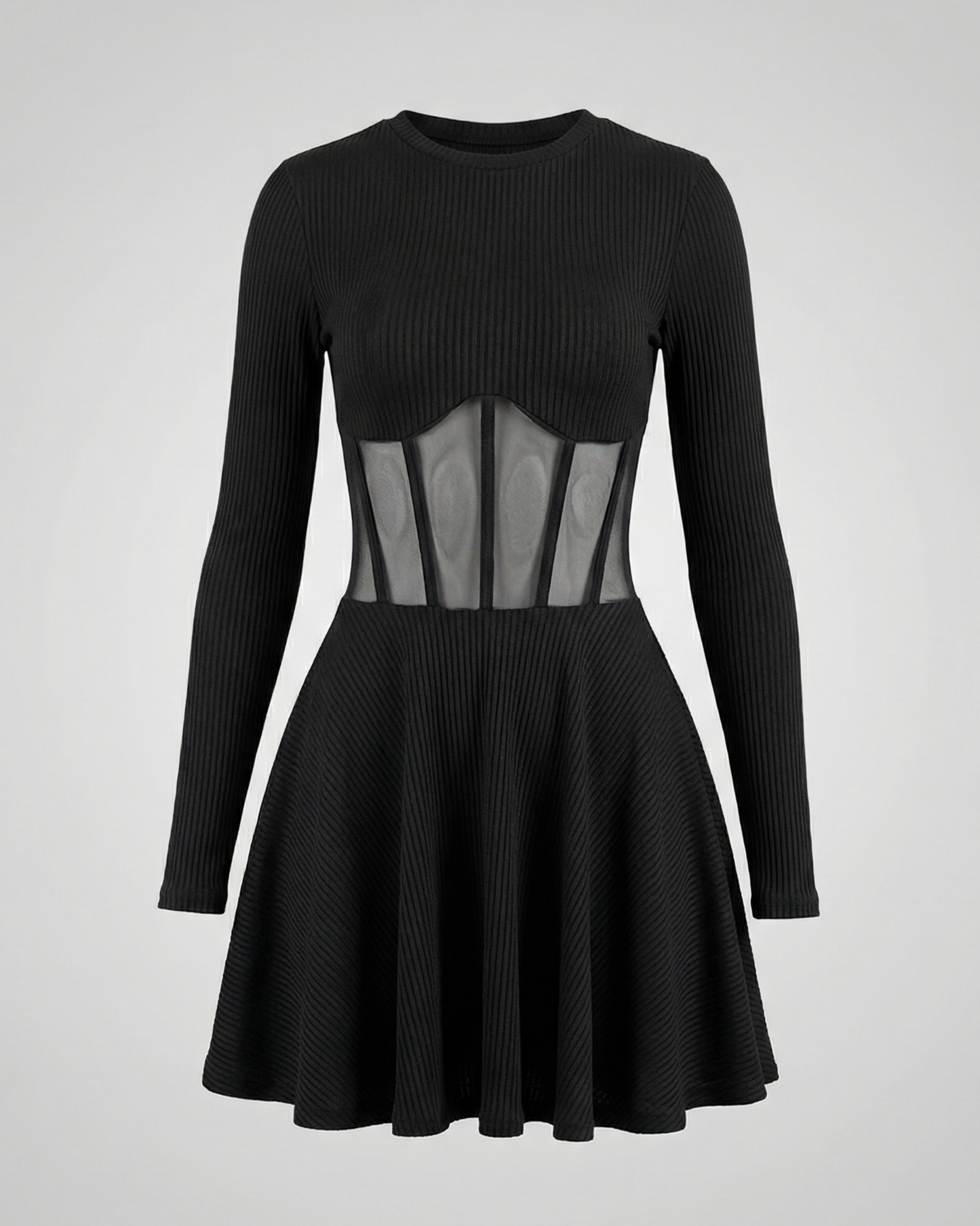Abito Mini Donna con Inserti Elegante