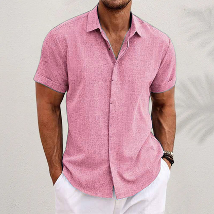 Camicia Uomo Manica Corta Leggera Estiva Casual