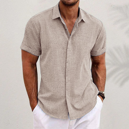 Camicia Uomo Estiva Manica Corta Leggera e Facile da Lavare