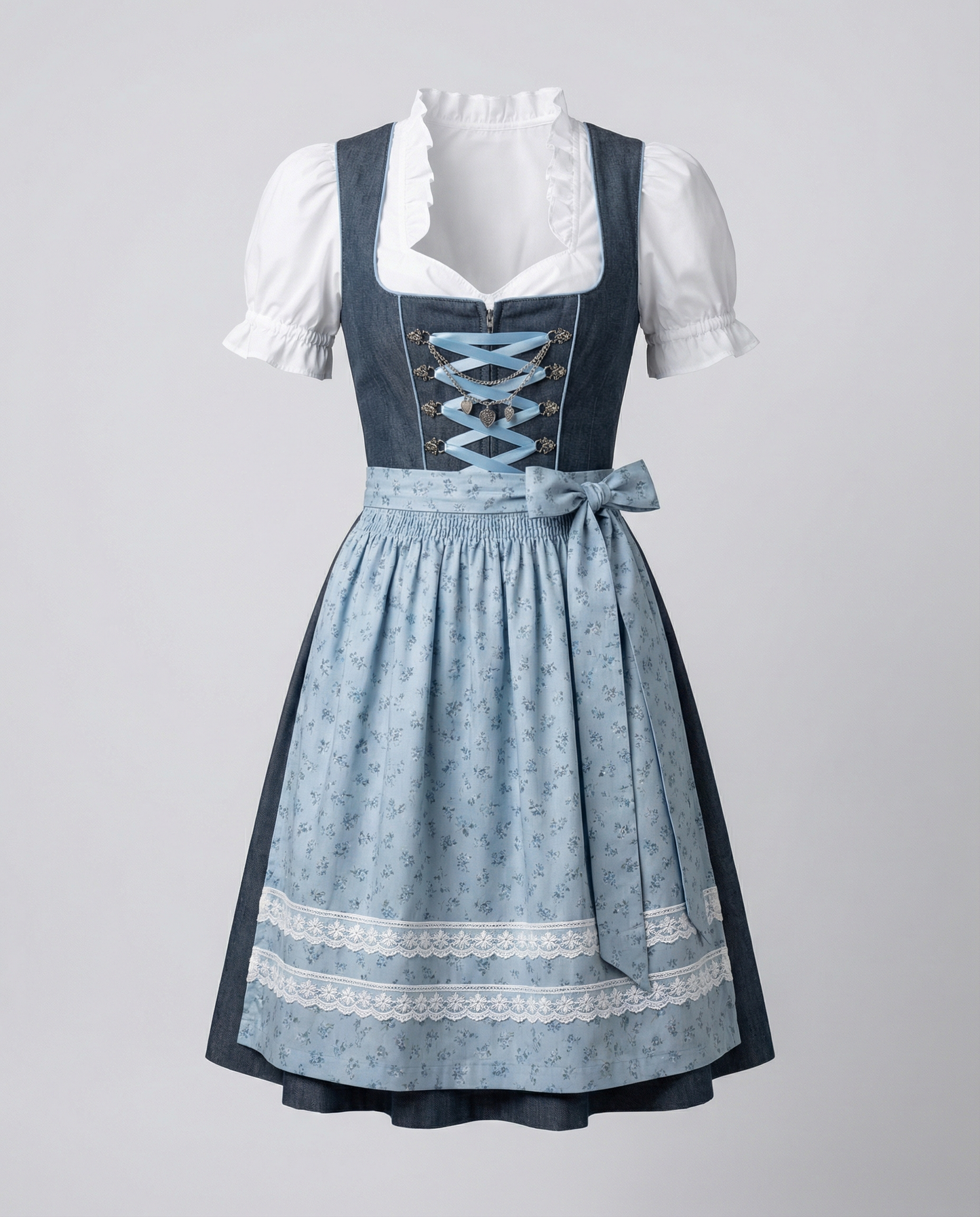 Vestito Tradizionale Donna Stile Dirndl Classico