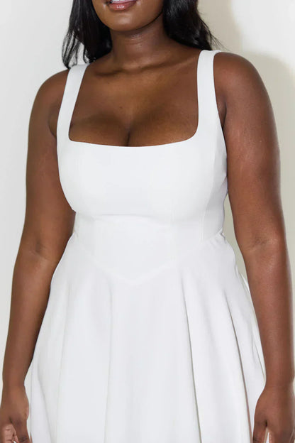 Abito Midi Donna Elegante Vestibilità Classica