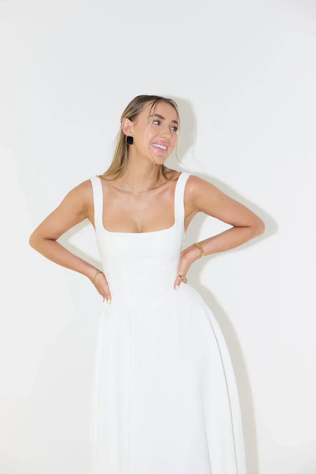 Abito Midi Donna Elegante Vestibilità Classica