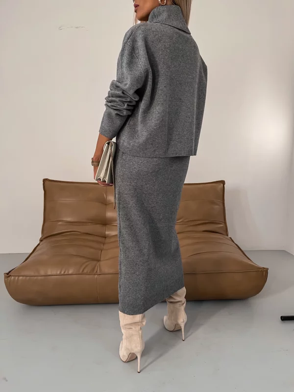 Set Donna con Abito e Maglia Dolcevita