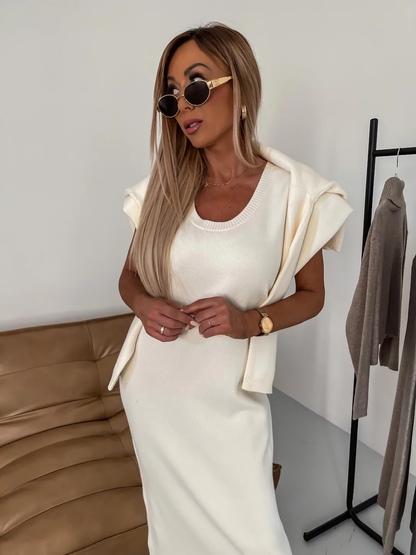 Set Donna con Abito e Maglia Dolcevita