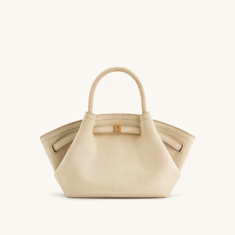Borsa Mini Donna in Suede Vegano Compatta Elegante