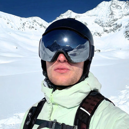 Maschera Sci Unisex Design Panoramico per Uso Alpino
