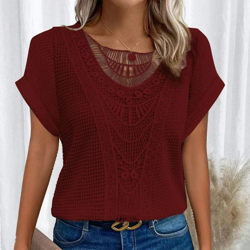 Donna Boho Manica Corta Estate