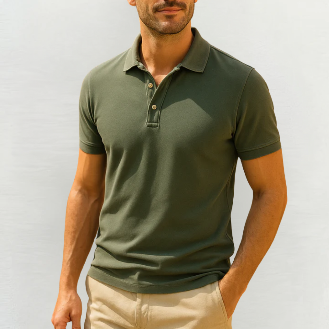 Polo Uomo Manica Corta con Abbottonatura Classica - Brentozzi