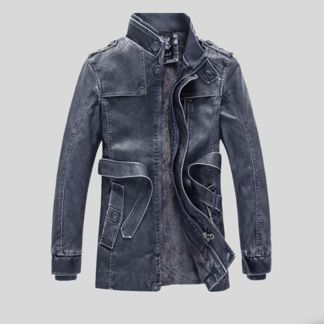 Cappotto Uomo Vintage Gothic con Cappuccio Removibile Stile Steampunk