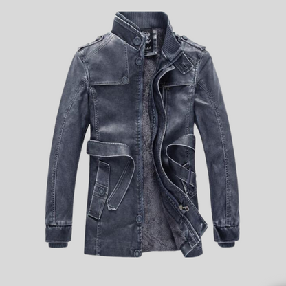 Cappotto Uomo Vintage Gothic con Cappuccio Removibile Stile Steampunk