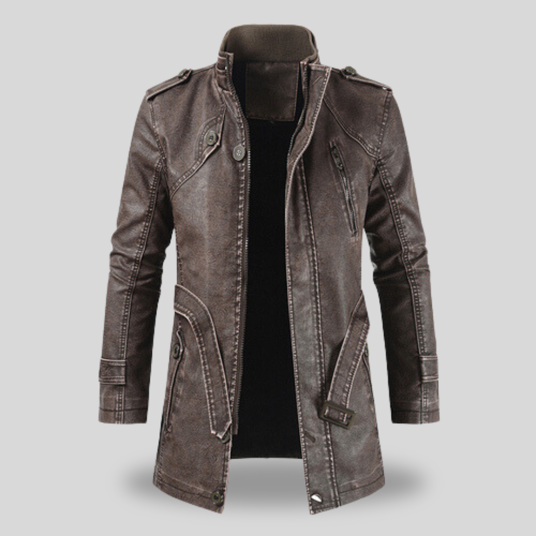 Cappotto Uomo Vintage Gothic con Cappuccio Removibile Stile Steampunk - Brentozzi