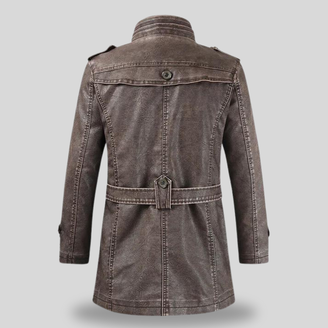 Cappotto Uomo Vintage Gothic con Cappuccio Removibile Stile Steampunk