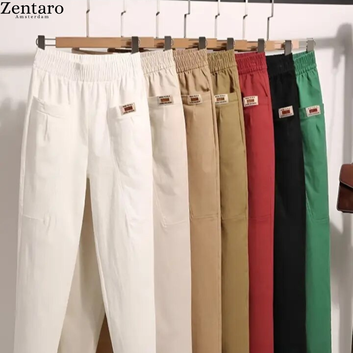 Pantaloni Cotone Donna Vestibilità Classica - Brentozzi