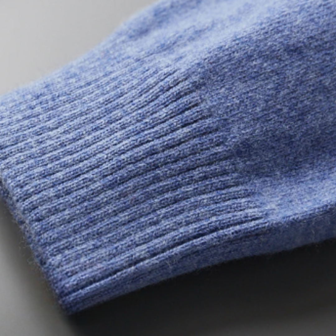 Maglione Uomo in Maglia Collo Polo con Bottoni e Manica Lunga