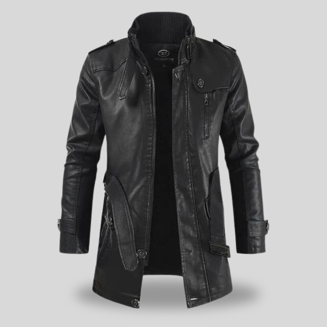 Cappotto Uomo Vintage Gothic con Cappuccio Removibile Stile Steampunk