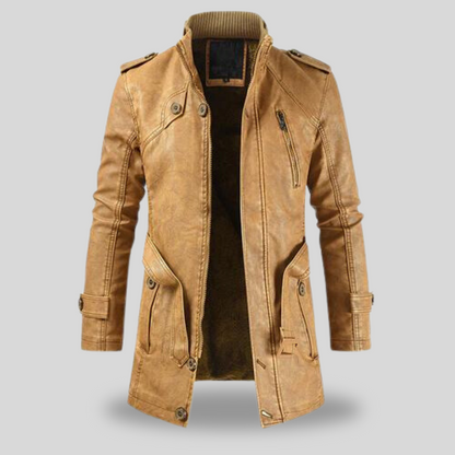 Cappotto Uomo Vintage Gothic con Cappuccio Removibile Stile Steampunk
