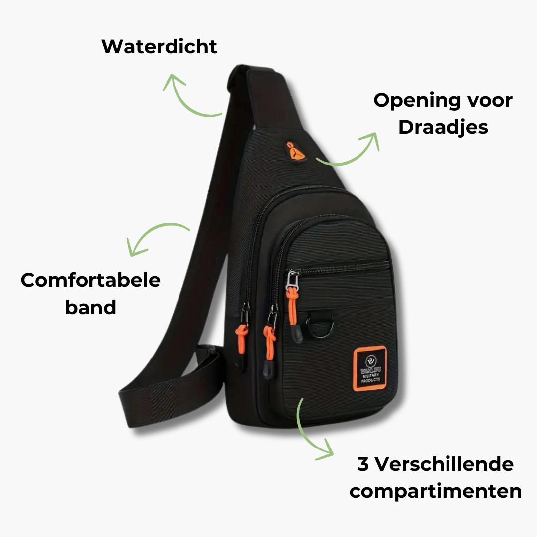 Borsa Sportiva Uomo Tracolla Regolabile