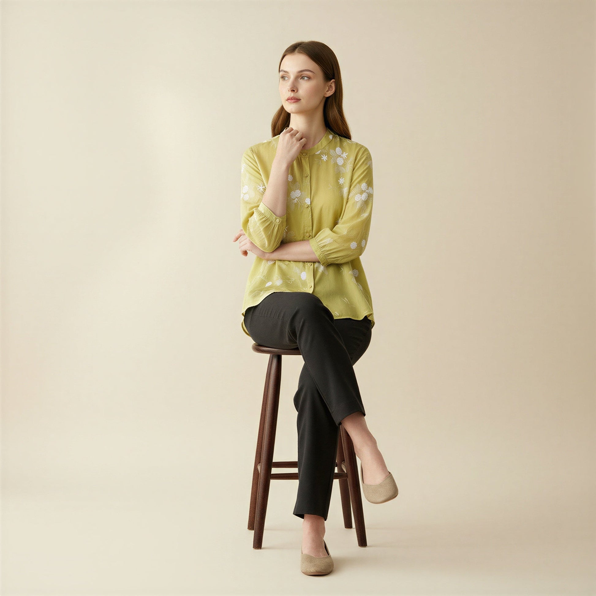 Oriana | Top in Organza Ricamato Floreale 3