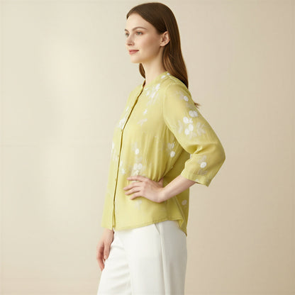 Oriana | Top in Organza Ricamato Floreale 5