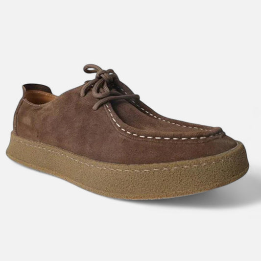 Mocassini Uomo Scarpe Oxford Pelle Scamosciata Classiche - Vesarelli