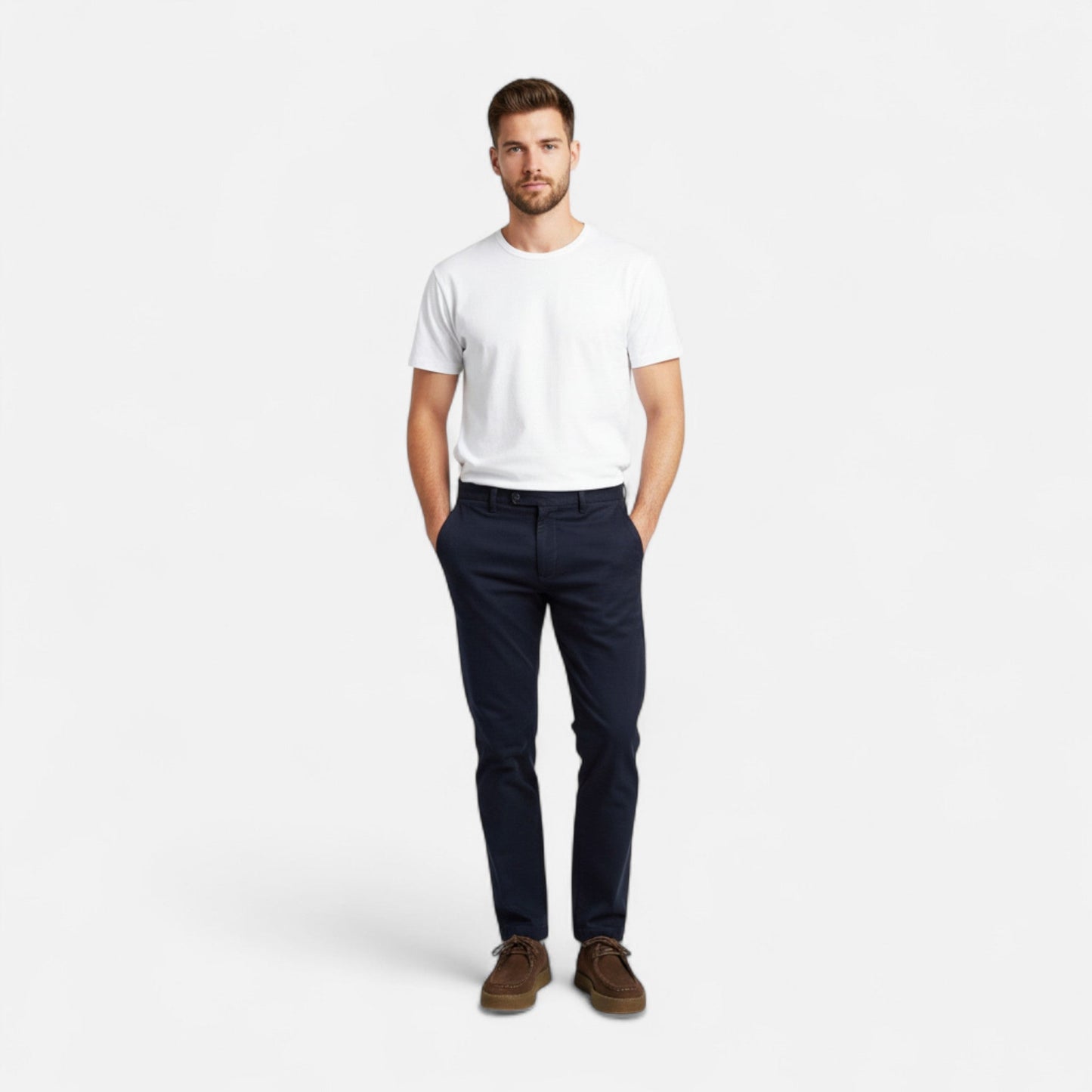 Orlen | Mocassini Uomo Scarpe Oxford in Pelle Scamosciata Marroni 5