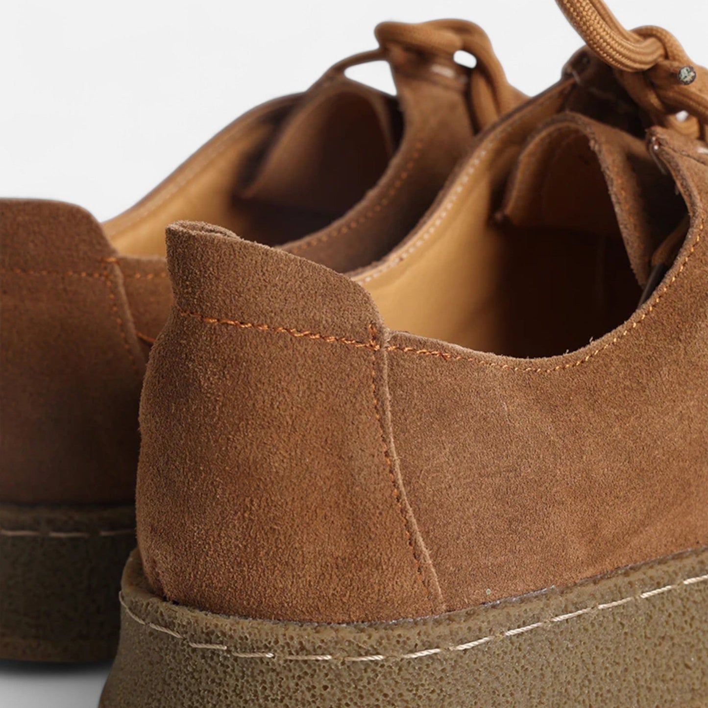 Orlen | Mocassini Uomo Scarpe Oxford in Pelle Scamosciata Marroni 6