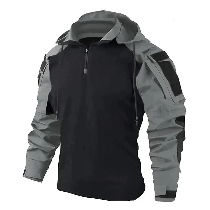 Felpa Uomo con Cappuccio Stile Outdoor Utility
