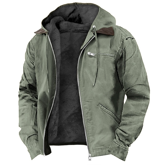 Giacca Uomo Outdoor con Cappuccio Sportiva