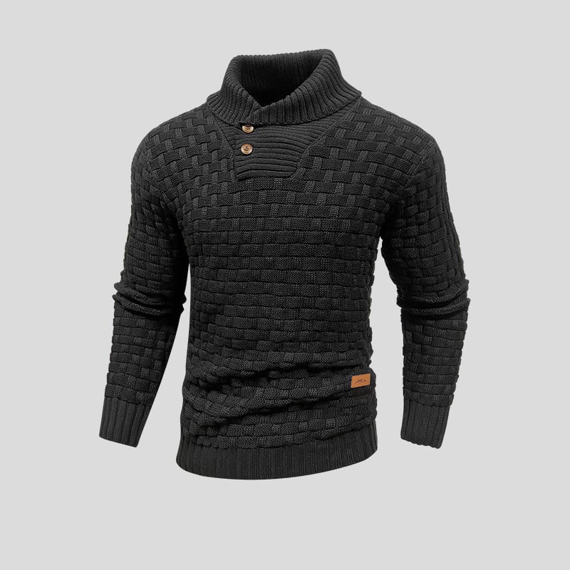 Maglione Uomo con Design a Rilievo Invernale Caldo - Brentozzi