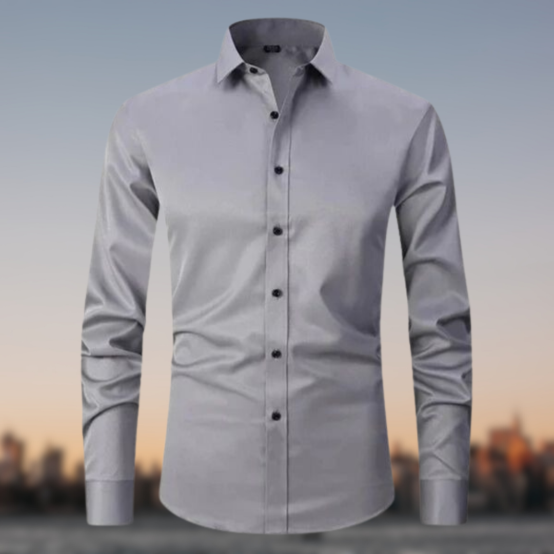 Camicia Uomo Formale Manica Lunga con Bottoni