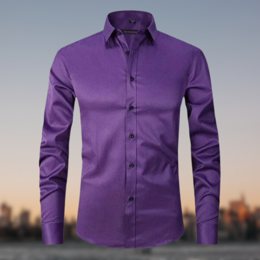 Camicia Uomo Formale Manica Lunga con Bottoni