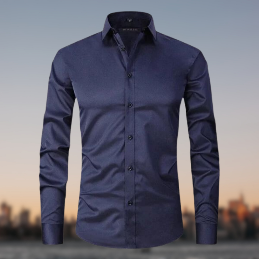 Camicia Uomo Formale Manica Lunga con Bottoni