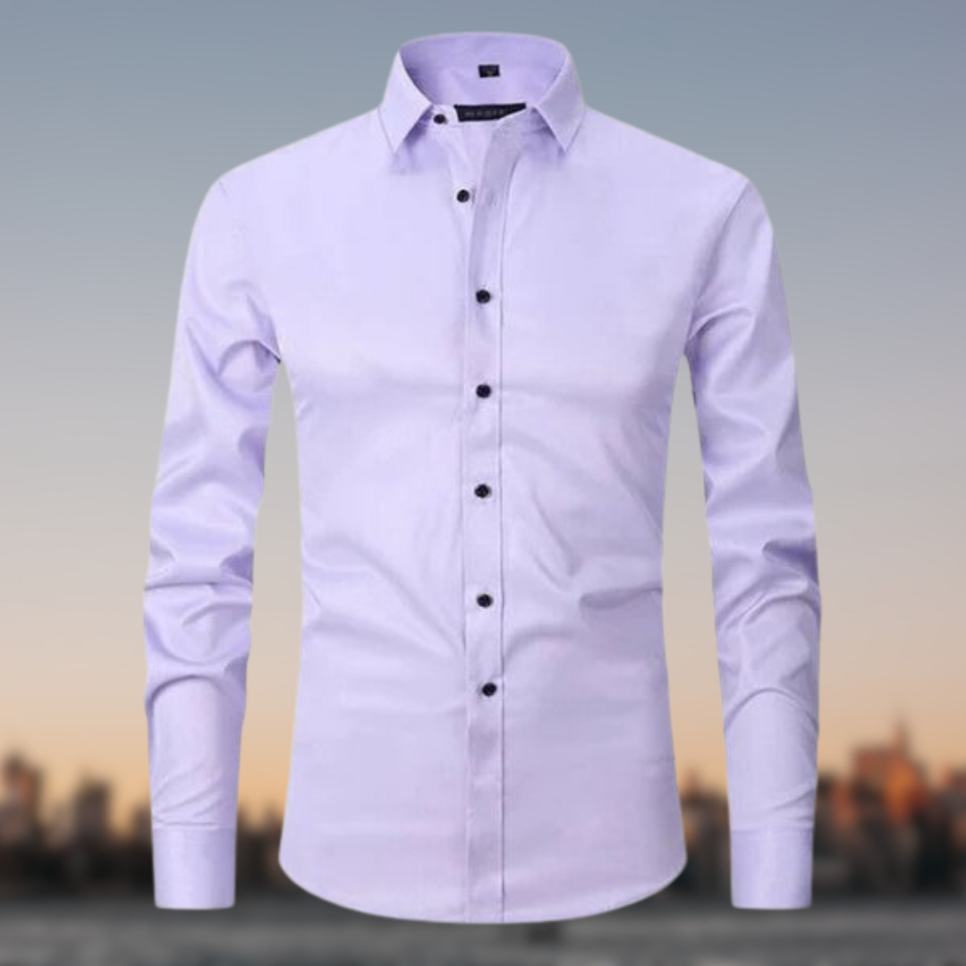 Camicia Uomo Formale Manica Lunga con Bottoni