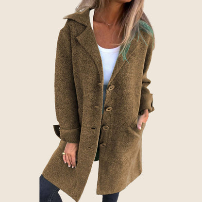Cappotto Oversize Uomo con Revers Stile Lässiger