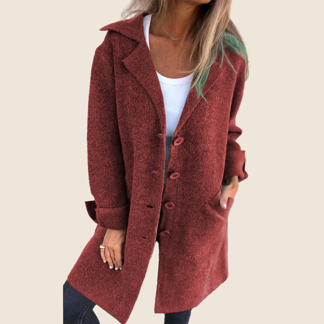 Cappotto Oversize Uomo con Revers Stile Lässiger