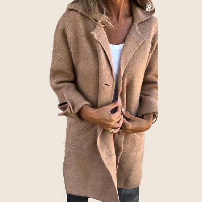Cappotto Oversize Uomo con Revers Stile Lässiger