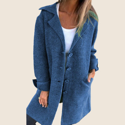 Cappotto Oversize Uomo con Revers Stile Lässiger