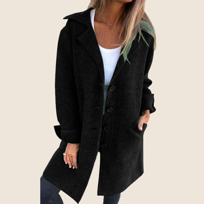 Cappotto Oversize Uomo con Revers Stile Lässiger