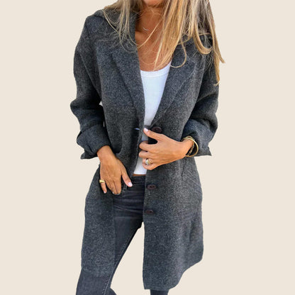 Cappotto Oversize Uomo con Revers Stile Lässiger