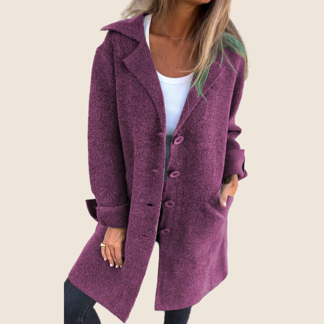 Cappotto Oversize Uomo con Revers Stile Lässiger