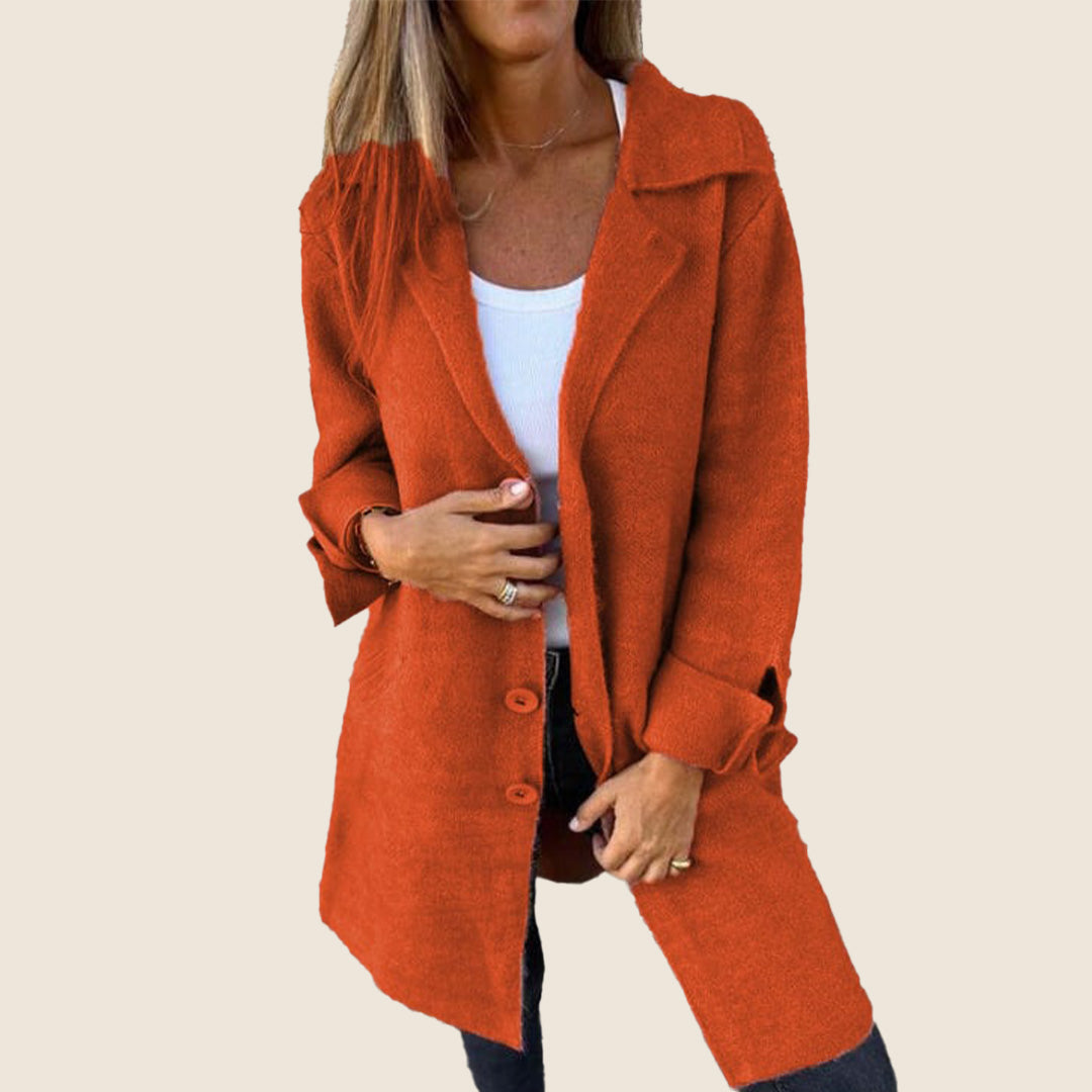 Cappotto Oversize Uomo con Revers Stile Lässiger