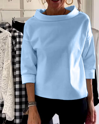 Donna Manica Corta Stile Moderno