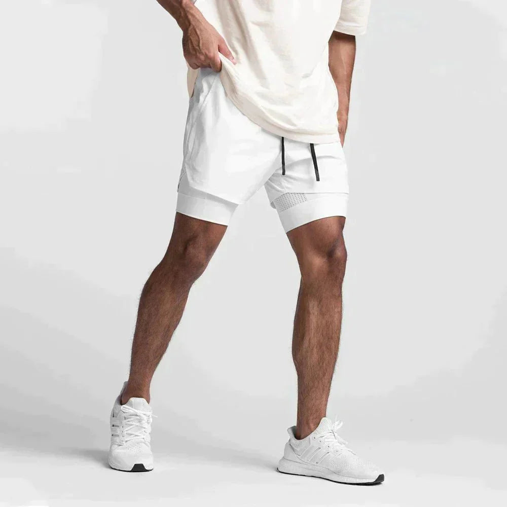 Pantaloncini Uomo per Palestra Tessuto Leggero e Flessibile - Vesarelli