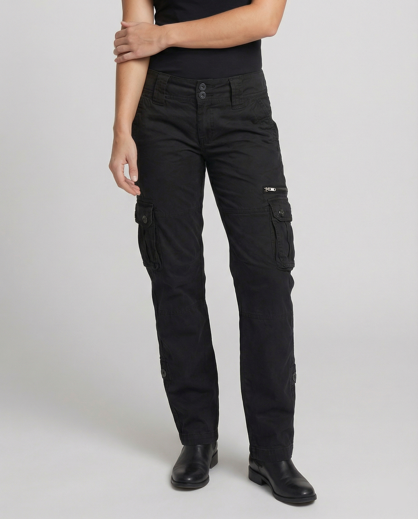 Pantaloni Cargo Donna con Tasche Multiple Comodi