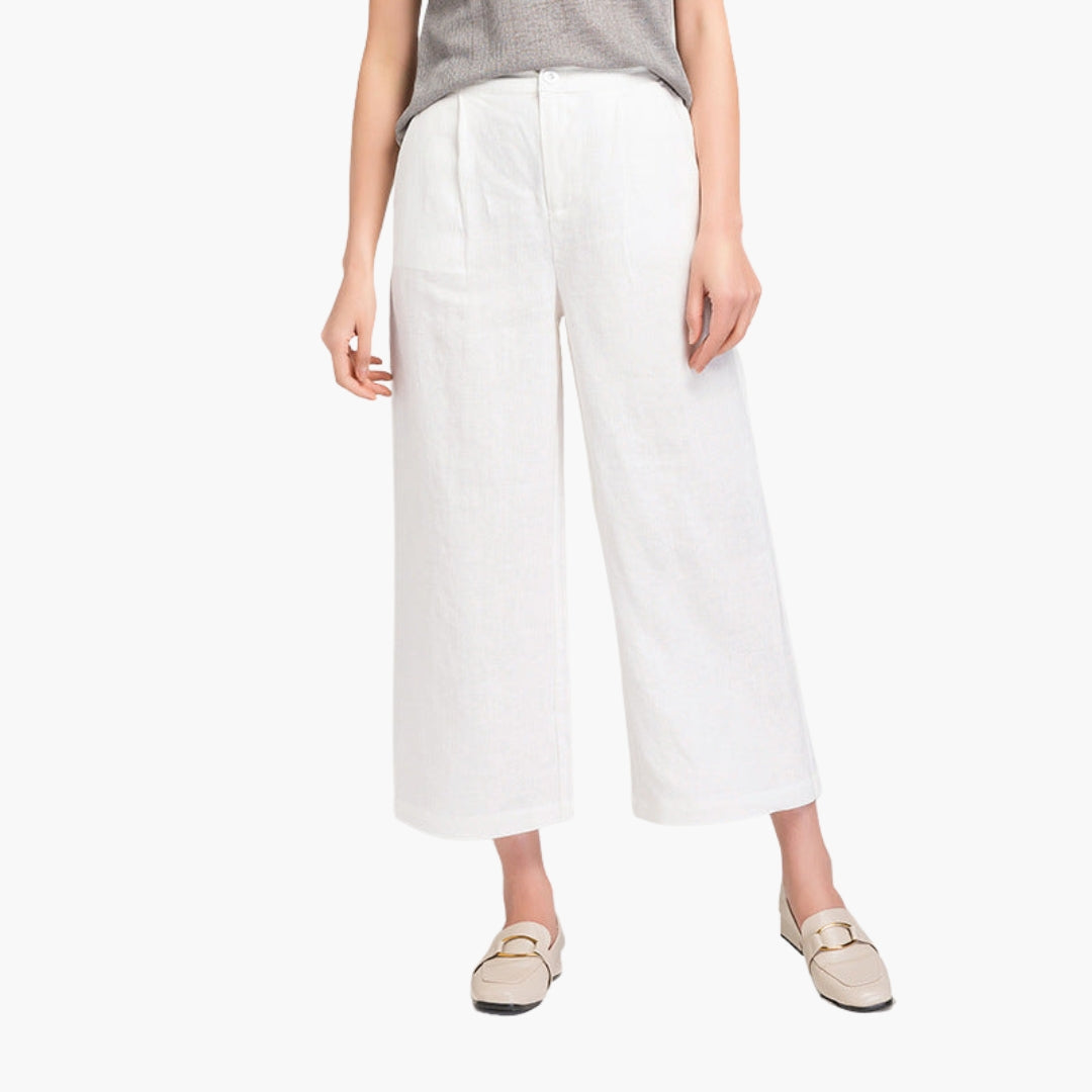 Palora | Pantaloni Cropped a Gamba Larga da Donna 1
