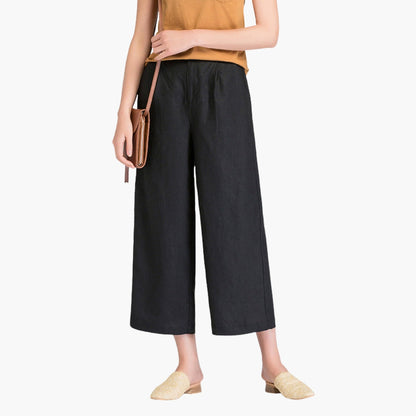 Palora | Pantaloni Cropped a Gamba Larga da Donna 2