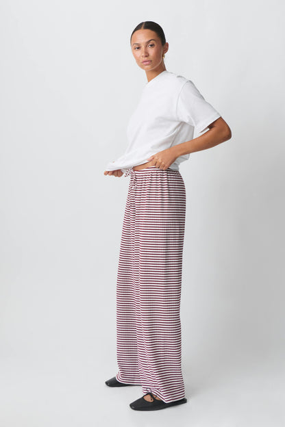 Panta | Pantaloni Coulisse Stampa Righe Orizzontali
