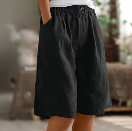 Pantaloni Corti Donna Casual Estivi Comodi per Giornate Calde 11